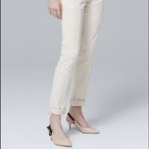 WHBM straight crop pants